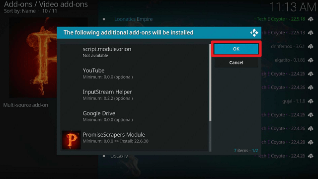 Install The Promise Kodi Addon on Firestick step 22