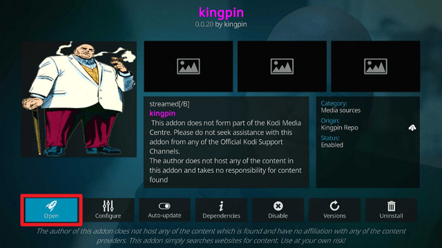 Install Kingpin Kodi Addon on Firestick step 24
