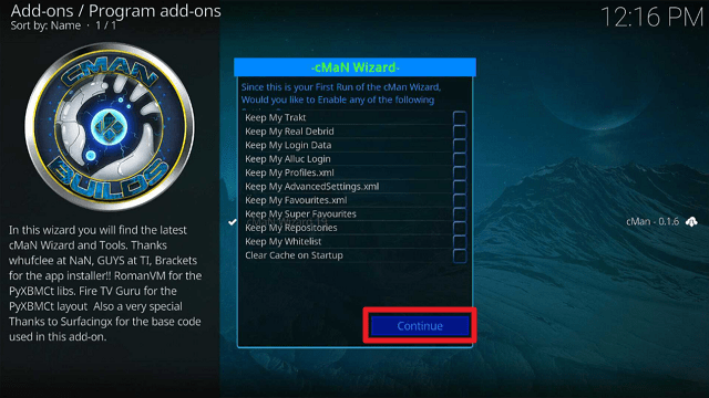 Install Elite Kodi Build on Firestick step 23