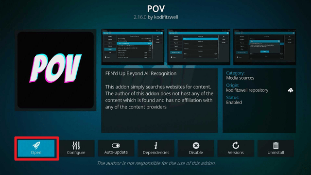 Install POV Kodi Addon on Firestick step 24