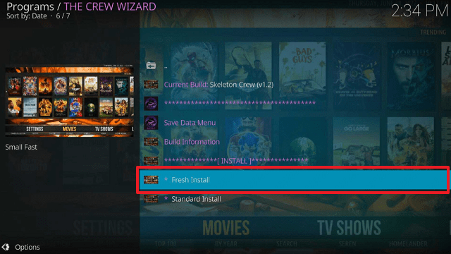 Install Skeleton Crew Kodi Build on Firestick step 28