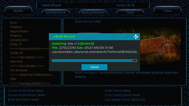 Install Elite Kodi Build on Firestick step 28