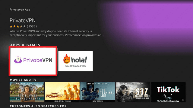 step 3 Install PrivateVPN On A Firestick