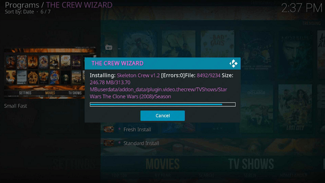 Install Skeleton Crew Kodi Build on Firestick step 30