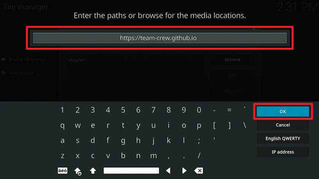 Install Skeleton Crew Kodi Build on Firestick step 8
