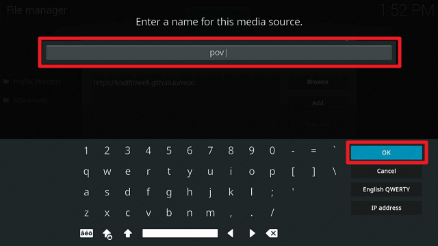 Install POV Kodi Addon on Firestick step 9