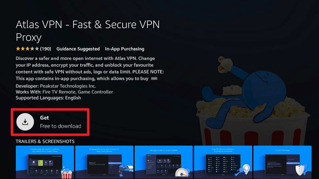 step 4 Install Atlas VPN on Firestick