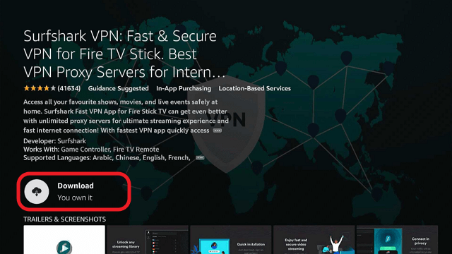 step 5 Install Surfshark VPN on Firestick