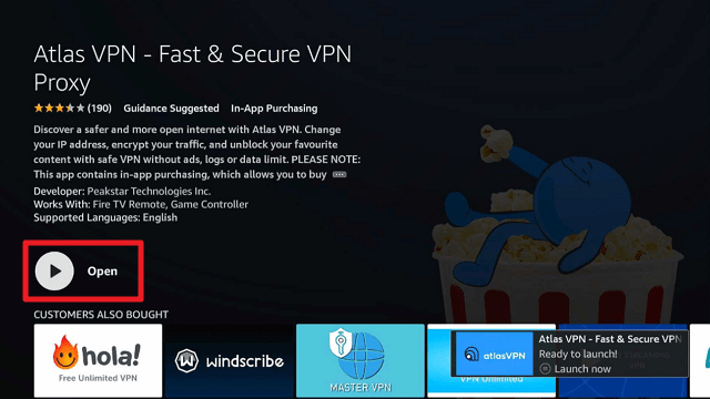 step 6 Install Atlas VPN on Firestick