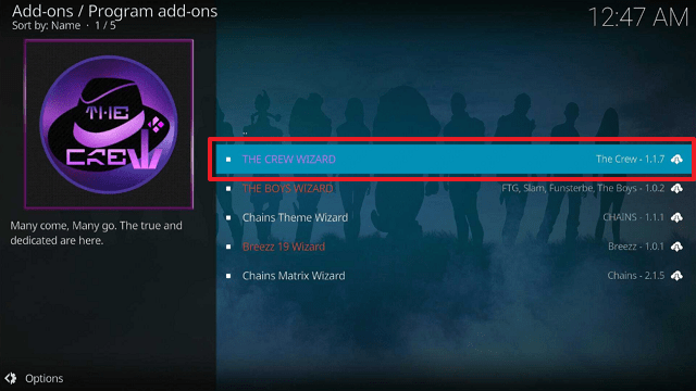 step 19 Install CrewNique Kodi Build on Firestick