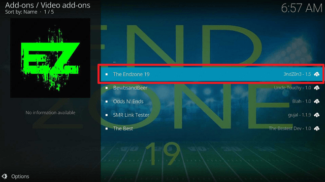 Install EndZone Kodi Addon on Firestick step 19