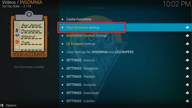 Use Insomnia Kodi Addon With Real-Debrid