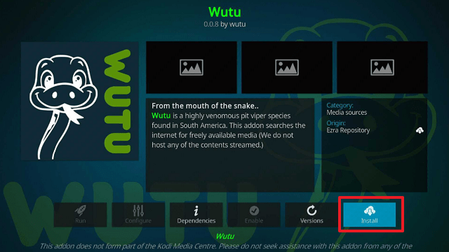 Install Wutu Kodi Addon on Firestick step 20
