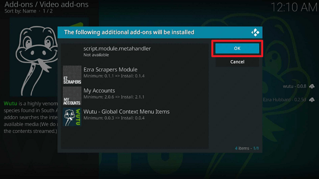 Install Wutu Kodi Addon on Firestick step 21