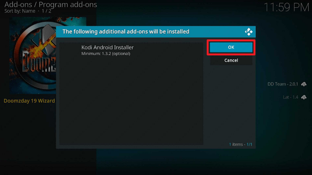 Install Nova TV Kodi Build on Firestick step 21