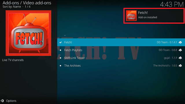 Install Fetch Kodi Addon on Firestick step 21