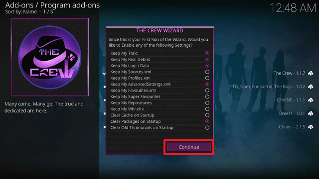 step 23 Install CrewNique Kodi Build on Firestick
