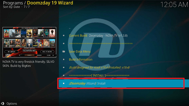 Install Nova TV Kodi Build on Firestick step 29
