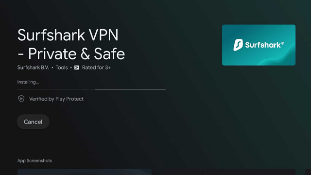 Surfshark VPN on Google Chromecast step 5