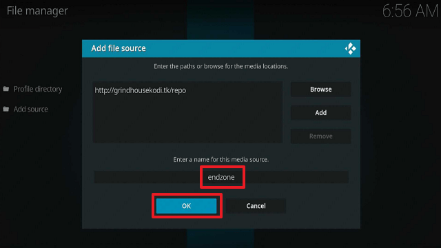 Install EndZone Kodi Addon on Firestick step 9