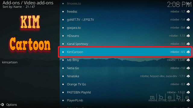 KimCartoon Kodi Addon