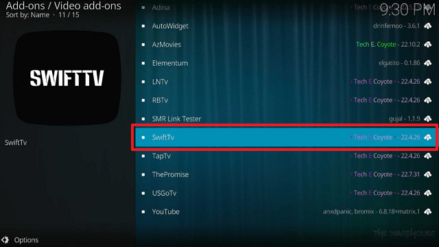 SwiftTv Kodi Addon