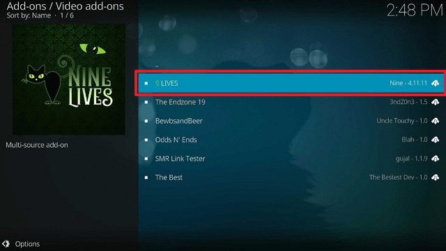 9 Lives Kodi Addon