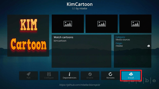 KimCartoon Kodi Addon