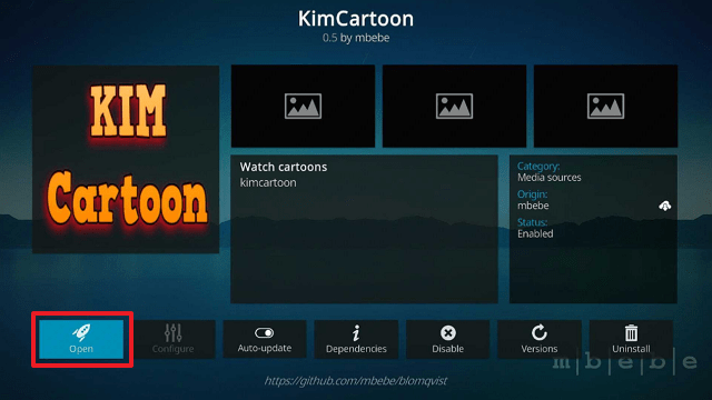 KimCartoon Kodi Addon