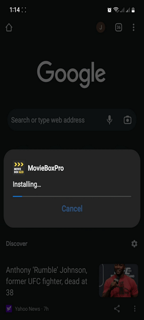 MovieBoxPro on Mobile Android
