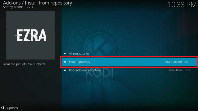 Ezra Kodi Addon