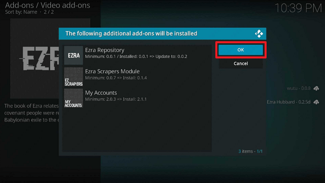 Ezra Kodi Addon