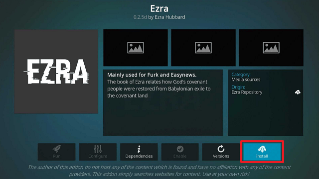 Ezra Kodi Addon