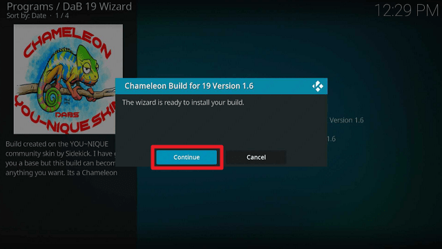 Chameleon Kodi Build
