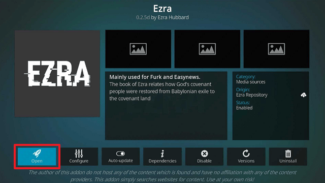 Ezra Kodi Addon