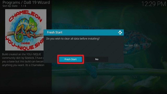 Chameleon Kodi Build