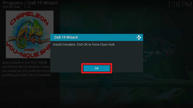 Chameleon Kodi Build
