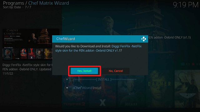 Install FenFlix Kodi Build on Firestick step 27