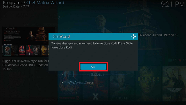 Install FenFlix Kodi Build on Firestick step 28