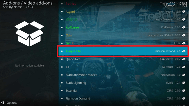 Torque Lite Kodi Addon