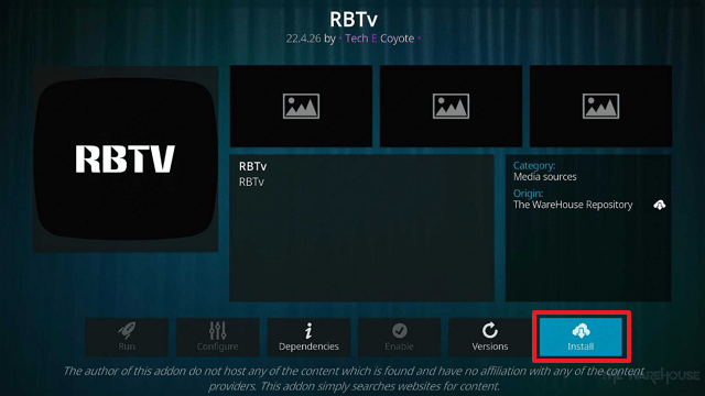 RBTv Kodi Addon