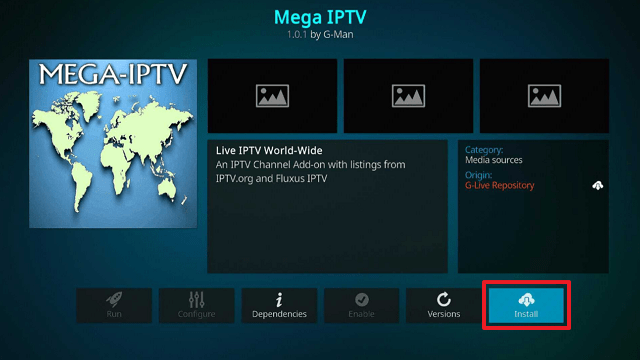 Mega IPTV Kodi Addon