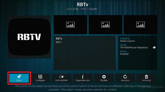 RBTv Kodi Addon