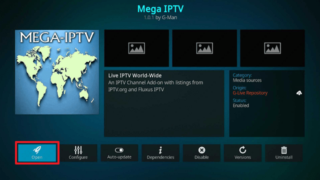 Mega IPTV Kodi Addon