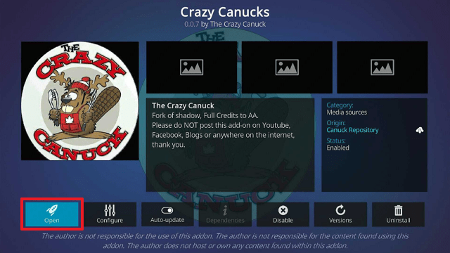 Crazy Canucks Kodi Addon