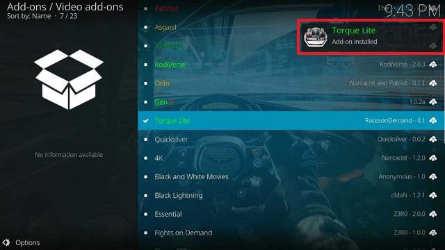 Torque Lite Kodi Addon
