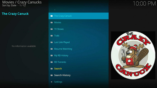 Crazy Canucks Kodi Addon