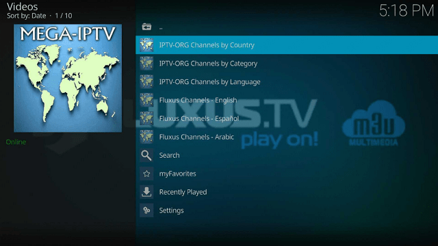 Mega IPTV Kodi Addon