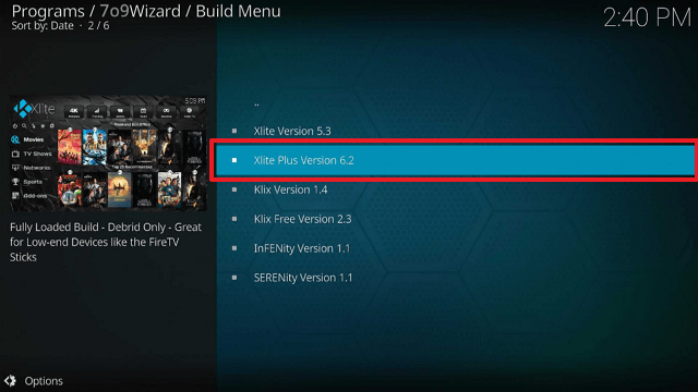 Xlite Kodi Build