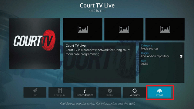 Court TV Live Kodi Addon